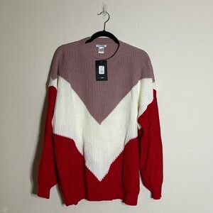 Fashion Nova Dusty Rose Knit Sweater